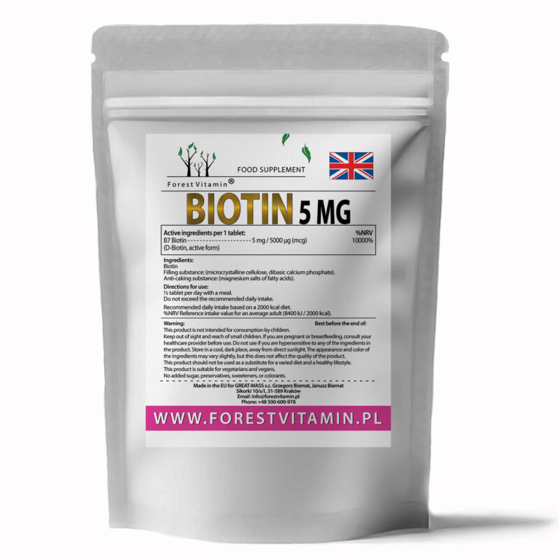 Forest Vitamin® Biotyna 5 mg - Tabletki - obrazek 3