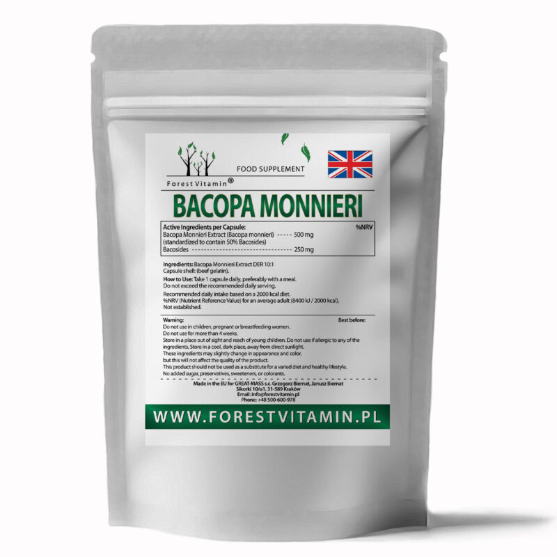Forest Vitamin® Bacopa Monnieri Extract 500 mg - Capsules - Image 3