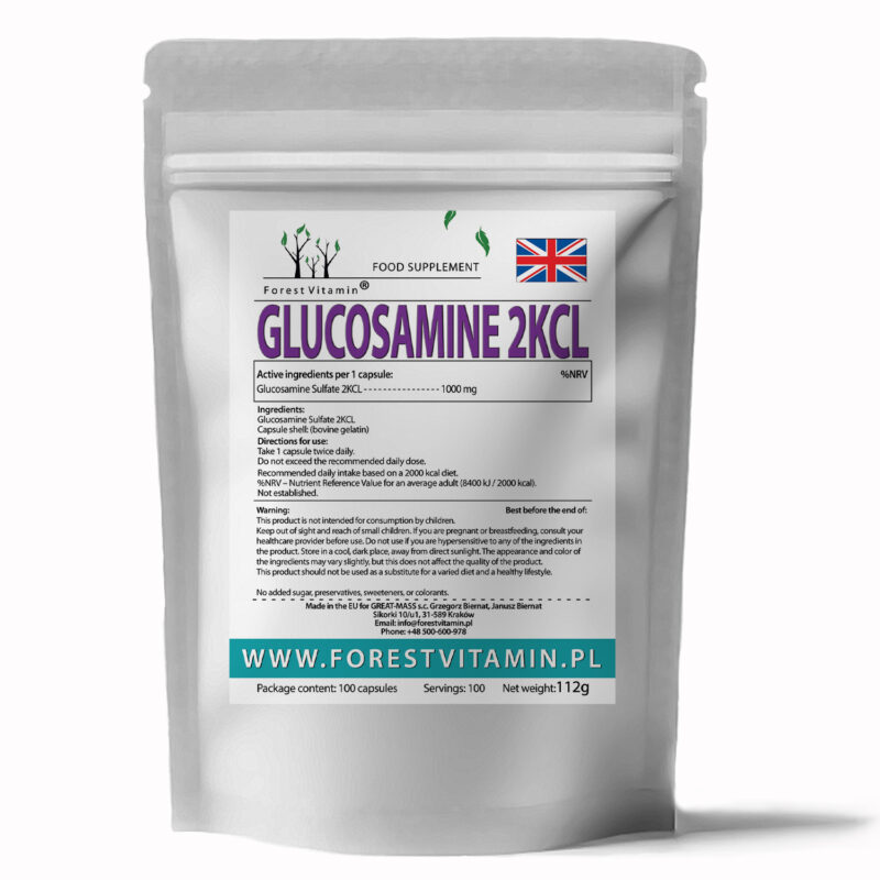 Forest Vitamin® Glukozamina 2KCL 1000 mg - 100 Kapsułek - obrazek 3