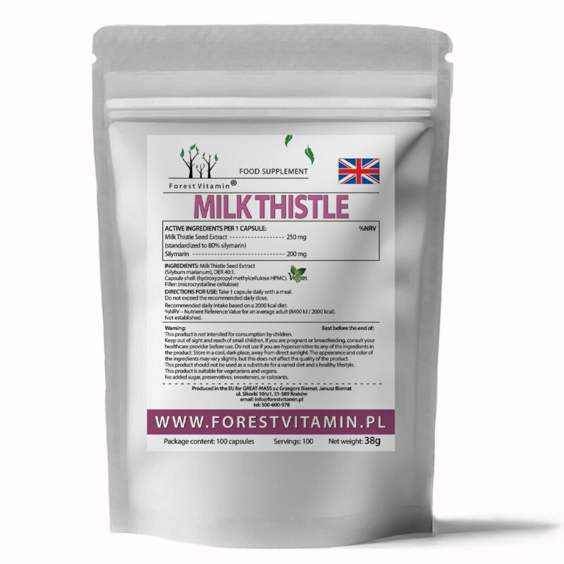 Forest Vitamin® Milk Thistle Exstract - 100 Capsules - Image 3