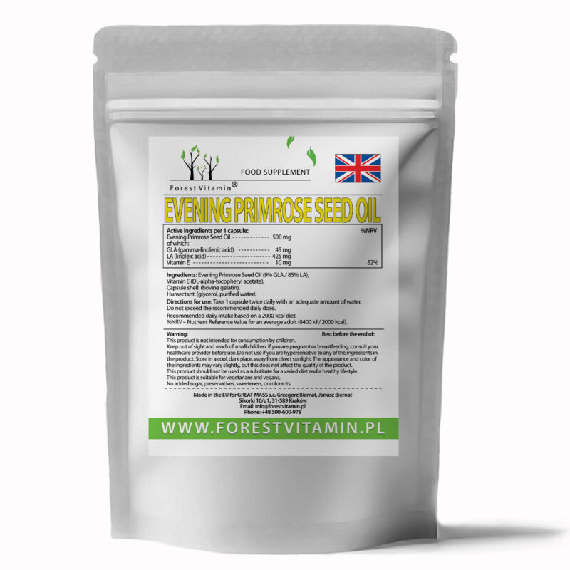 Forest Vitamin® Evening Primrose Seed Oil 500 mg - Softgel Capsules - Image 3