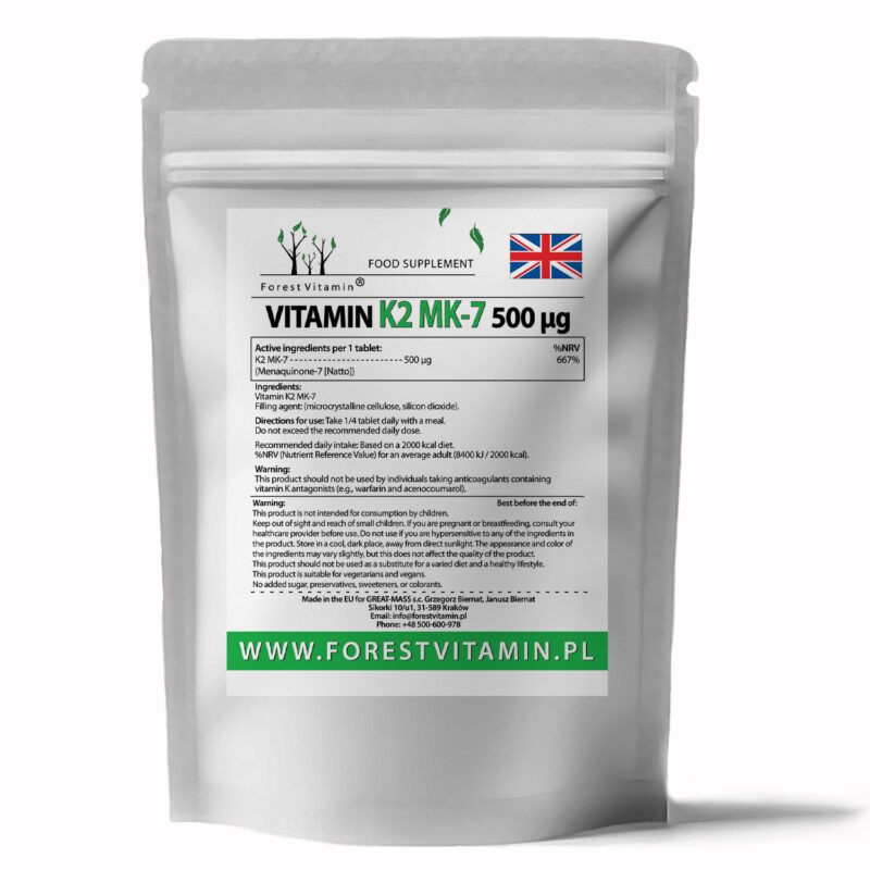 Forest Vitamin® Witamina K2 MK-7 500 µg - Tabletki - obrazek 3