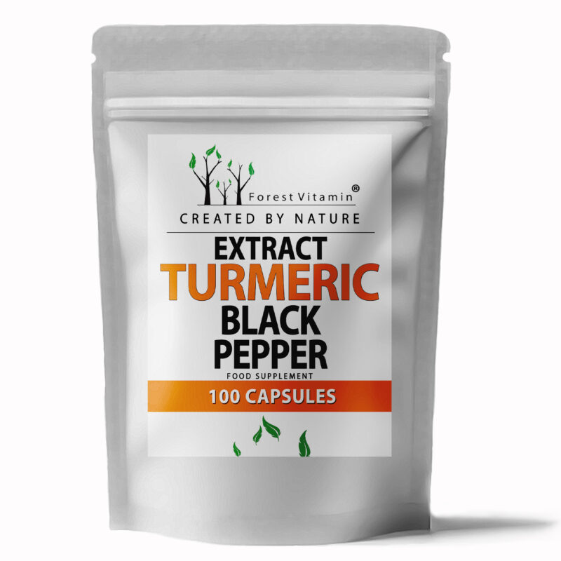 Forest Vitamin® Turmeric + Black Pepper Extract - 100 Capsules