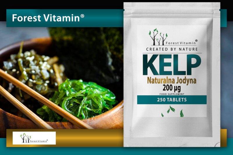 Forest Vitamin® KELP Ekstrakt Naturalna Jodyna 200 µg - 250 Tabletek - obrazek 6