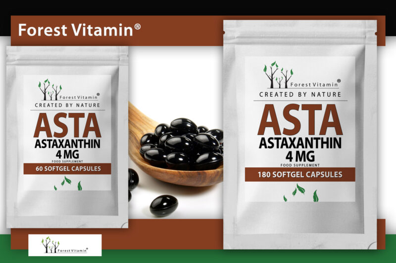 Forest Vitamin® Astaxanthin Natural 4 mg - Softgel Capsules - Image 6