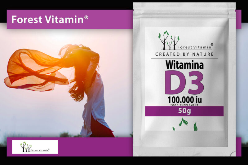 Forest Vitamin® D3 100.000 iu 50g - Proszek - obrazek 7