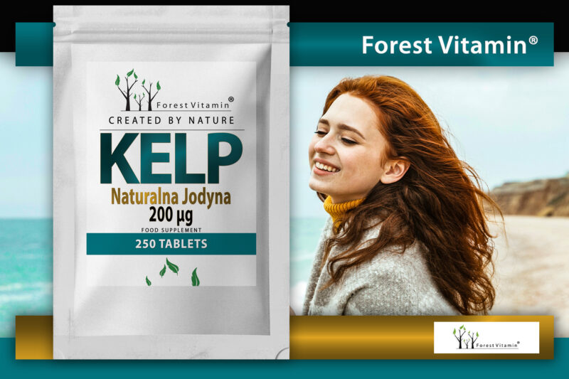 Forest Vitamin® KELP Ekstrakt Naturalna Jodyna 200 µg - 250 Tabletek - obrazek 7