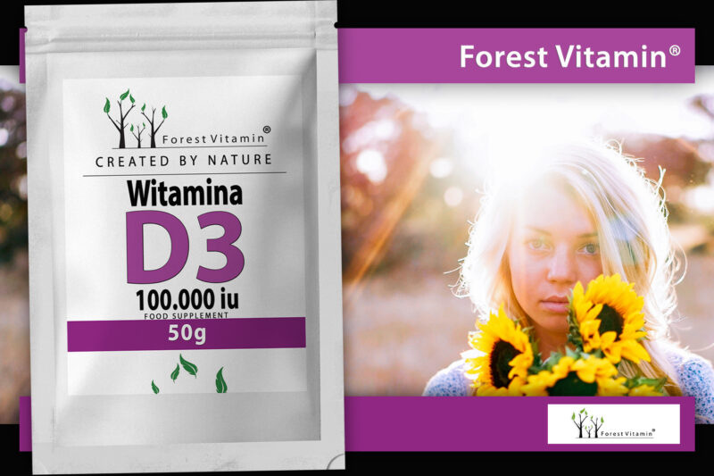 Forest Vitamin® D3 100.000 iu 50g - Proszek - obrazek 8