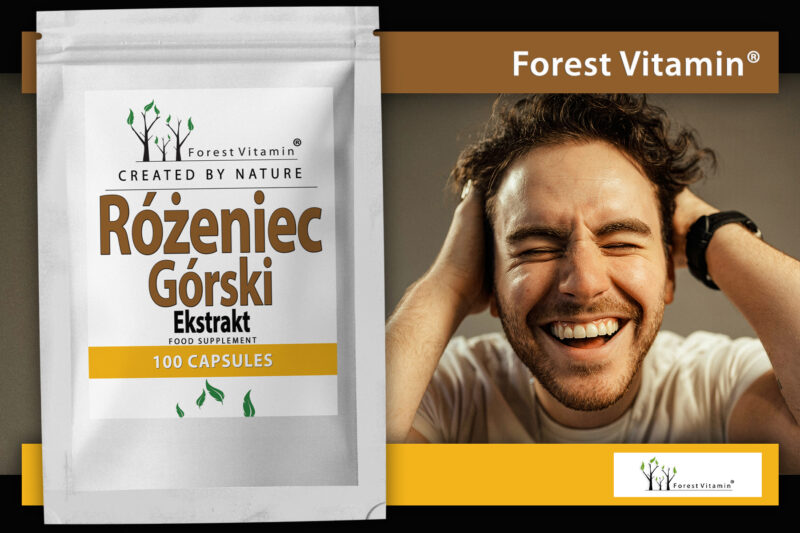 Forest Vitamin® Różeniec Górski Ekstrakt 100 mg - 100 Kapsułek - obrazek 7