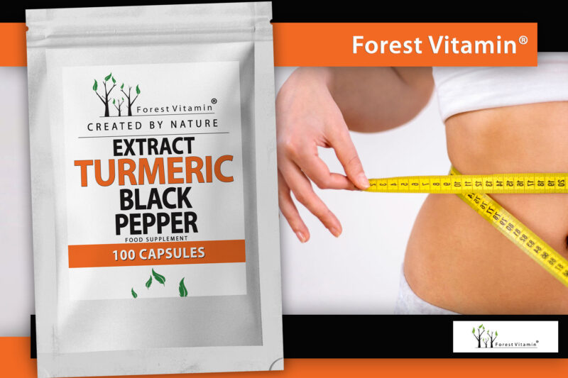 Forest Vitamin® Turmeric + Black Pepper Extract - 100 Capsules - Image 8