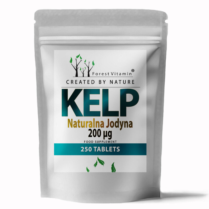 Forest Vitamin® KELP Ekstrakt Naturalna Jodyna 200 µg - 250 Tabletek