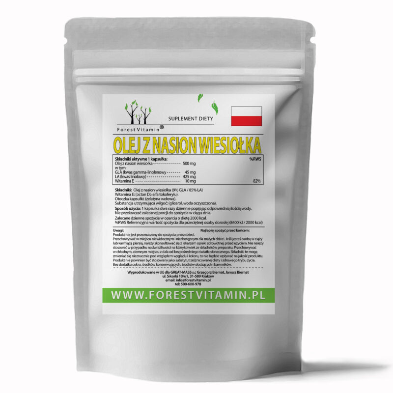 Forest Vitamin® Evening Primrose Seed Oil 500 mg - Softgel Capsules - Image 2