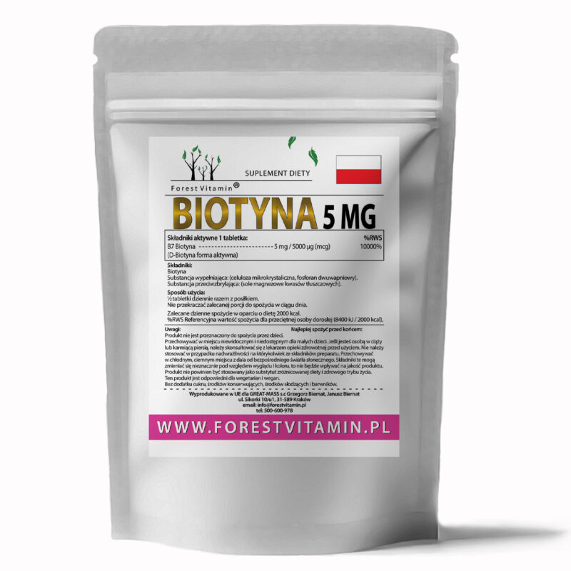 Forest Vitamin® Biotyna 5 mg - Tabletki - obrazek 2