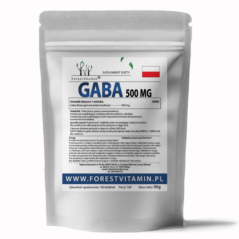 Forest Vitamin® GABA 500 mg - 100 Tablets - Image 2