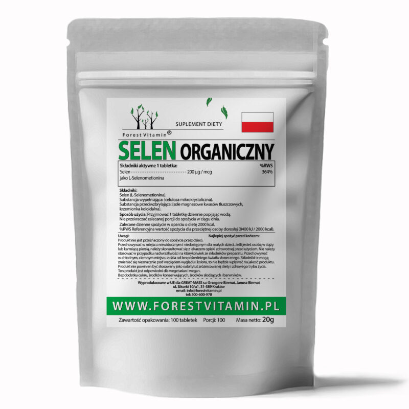 Forest Vitamin® Selenium Organic 200 µg - 100 Tablets - Image 2