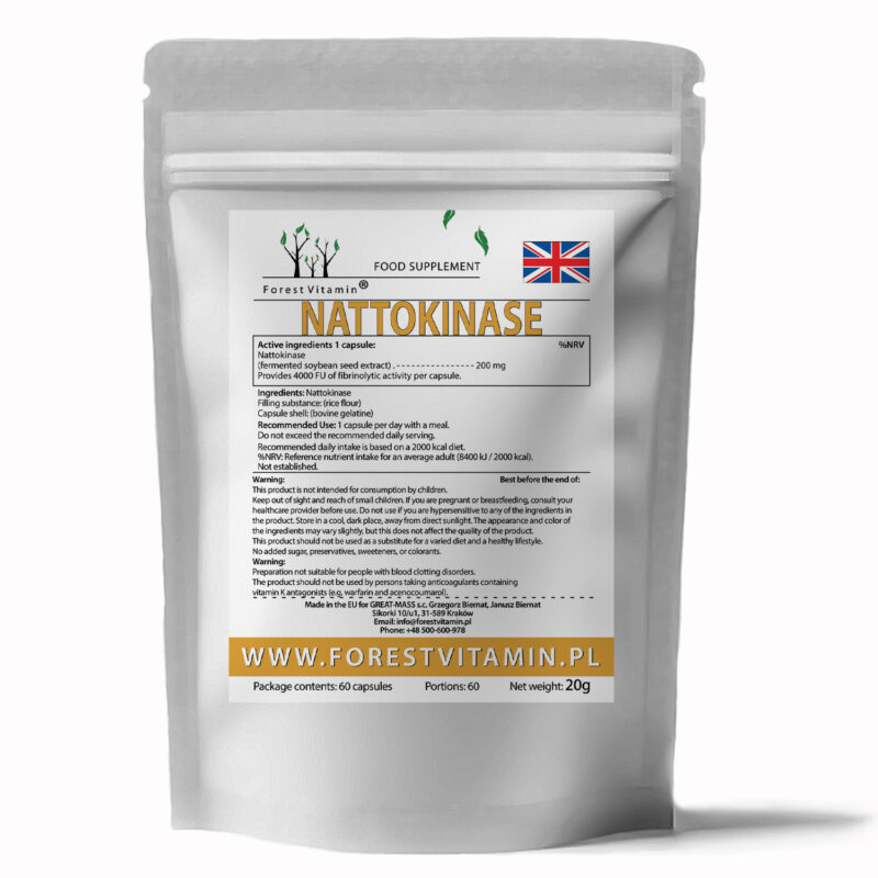 Forest Vitamin® Nattokinase 200 mg - 60 Capsules - Image 3