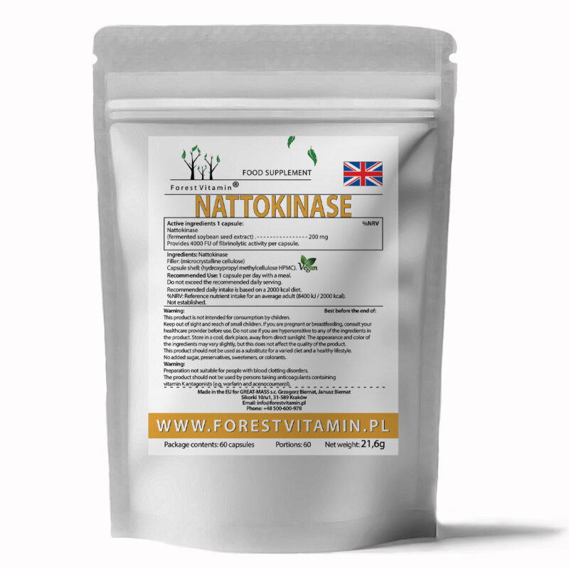 Forest Vitamin® Nattokinaza 200 mg - 60 Kapsułek - obrazek 3