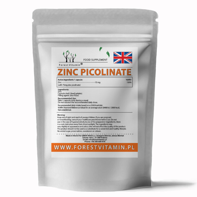 Forest Vitamin® Zinc Picolinate 15 mg - Capsules - Image 3