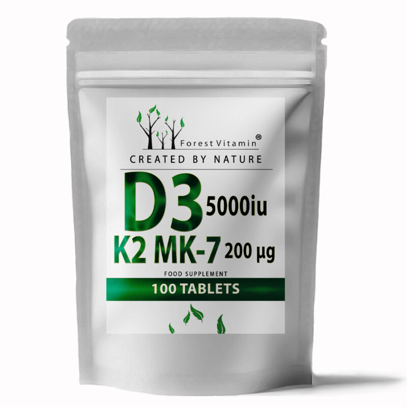 Forest Vitamin® Vitamin D3 5000 iu K2 MK-7 200 µg - Tablets