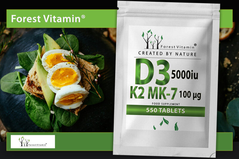 Forest Vitamin® Vitamin D3 5000 iu K2 MK-7 100 µg - Tablets - Image 12