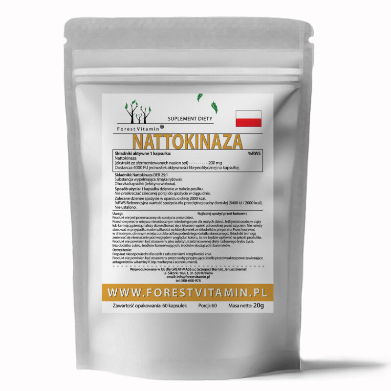 Forest Vitamin® Nattokinase 200 mg - 60 Capsules - Image 2