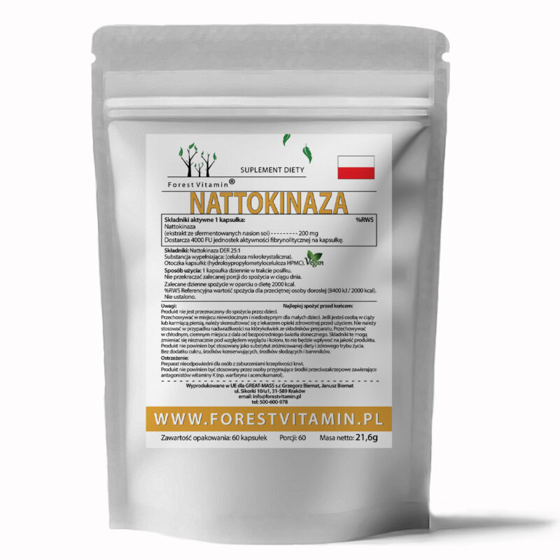 Forest Vitamin® Nattokinaza 200 mg - 60 Kapsułek - obrazek 2