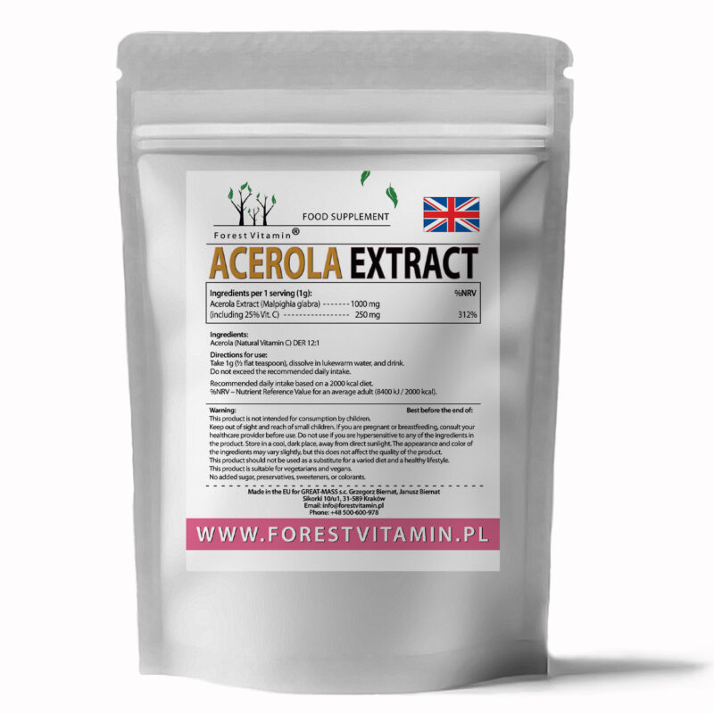 Forest Vitamin® Acerola Ekstrakt - Proszek - obrazek 3