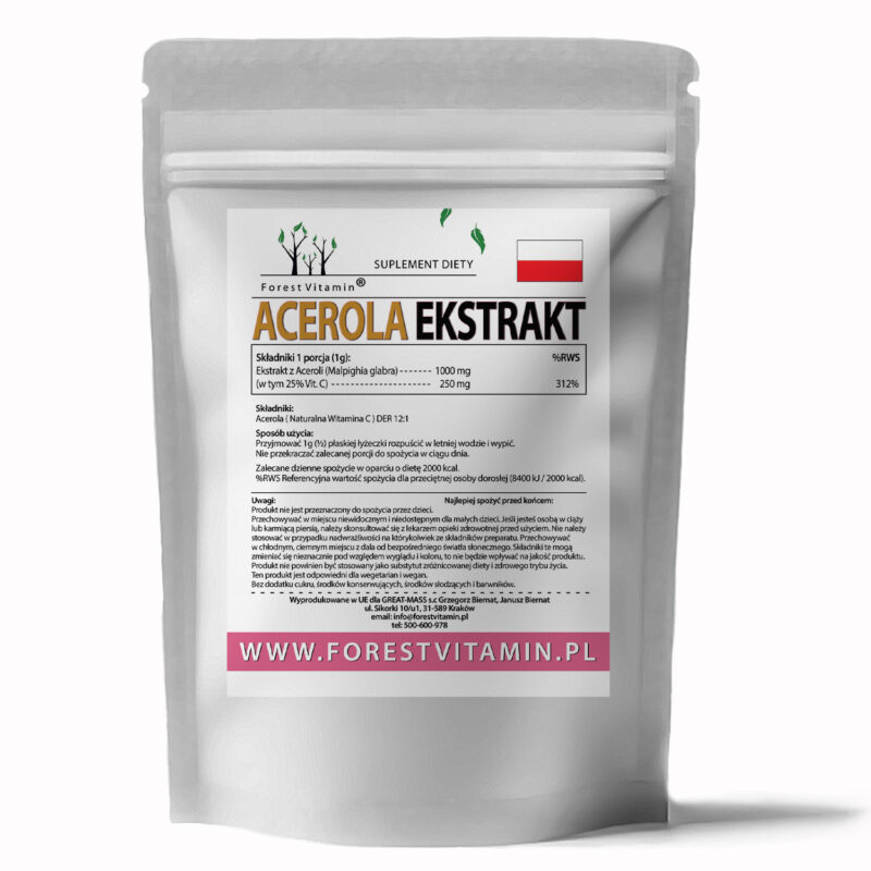 Forest Vitamin® Acerola Ekstrakt - Proszek - obrazek 2