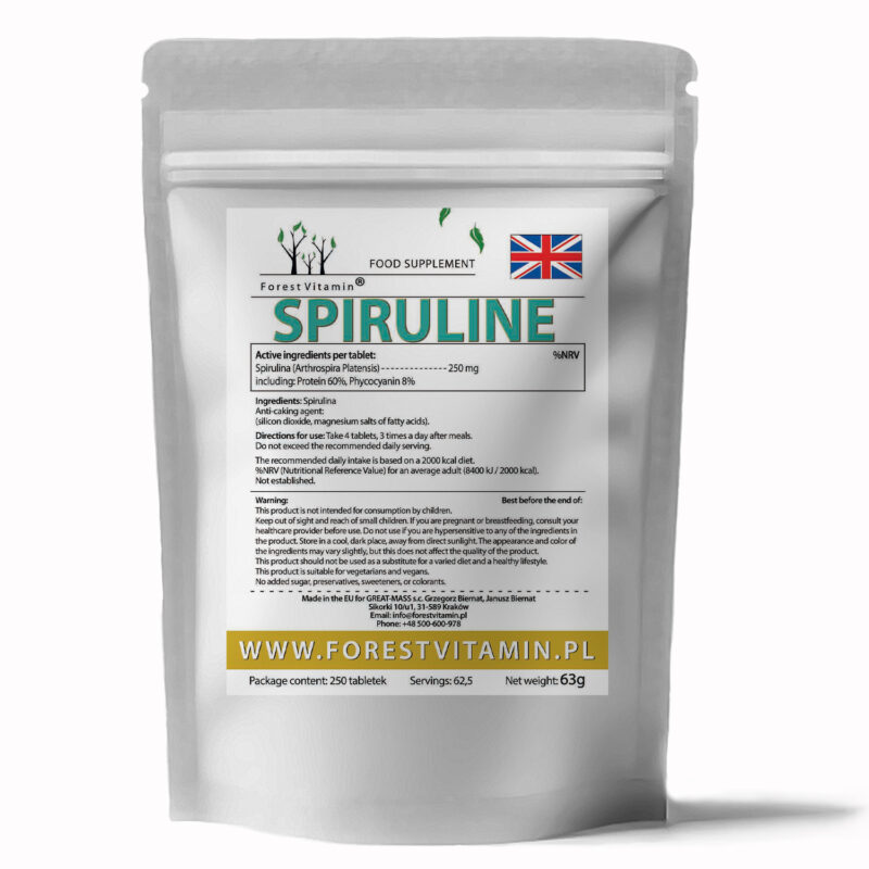 Forest Vitamin® Spirulina 250 mg - 250 Tablets - Image 3