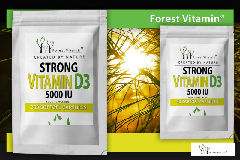 Forest Vitamin® Witamina D3 5000 iu - Softgel Kapsułki - obrazek 6