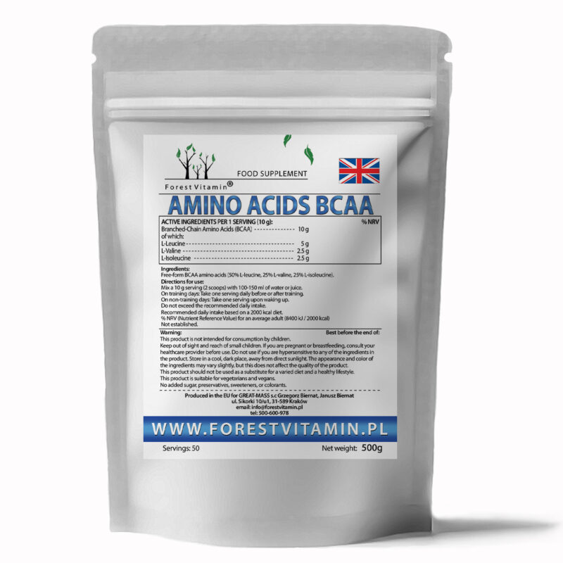 Forest Vitamin® Pure BCAA 2:1:1 Instant - 500 grams Powder - Image 3