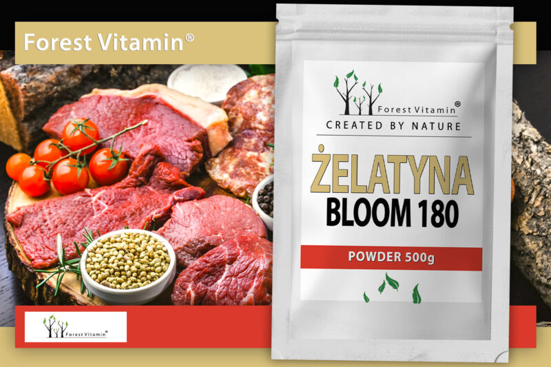 Forest Vitamin® ŻELATYNA SPOŻYWCZA WIEPRZOWA - 500g Proszek - obrazek 7