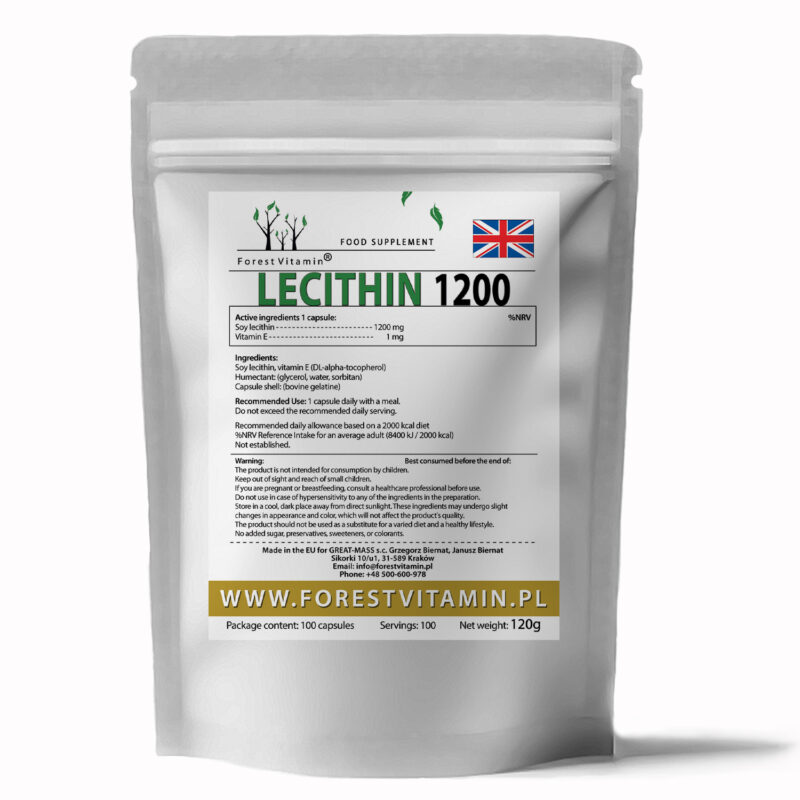 Forest Vitamin® LECYTYNA 1200 mg - 100 Kapsułek Żelowych - obrazek 3