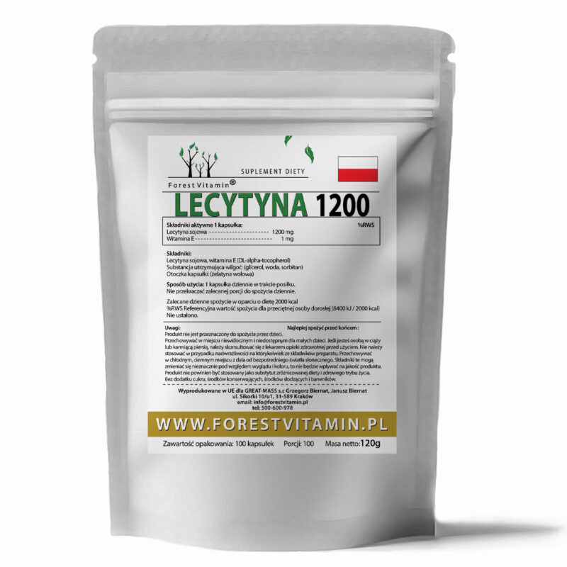 Forest Vitamin® LECYTYNA 1200 mg - 100 Kapsułek Żelowych - obrazek 2