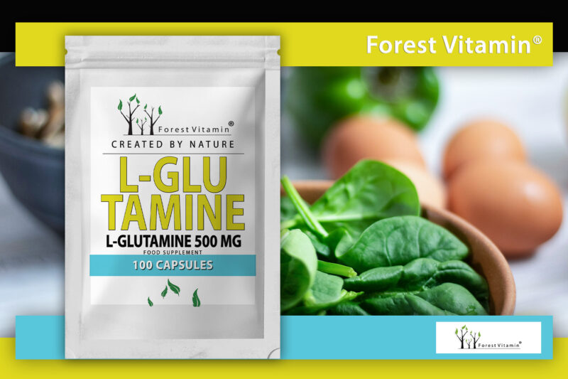 Forest Vitamin® L-GLUTAMINE 500 mg - 100 Capsules - Image 6