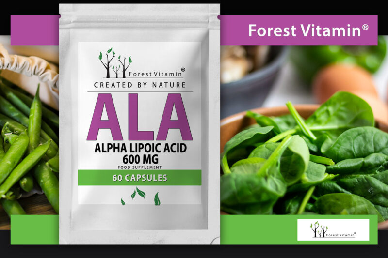 Forest Vitamin® KWAS ALFA LIPONOWY (ALA) 600 mg - 60 Kapsułek - obrazek 8