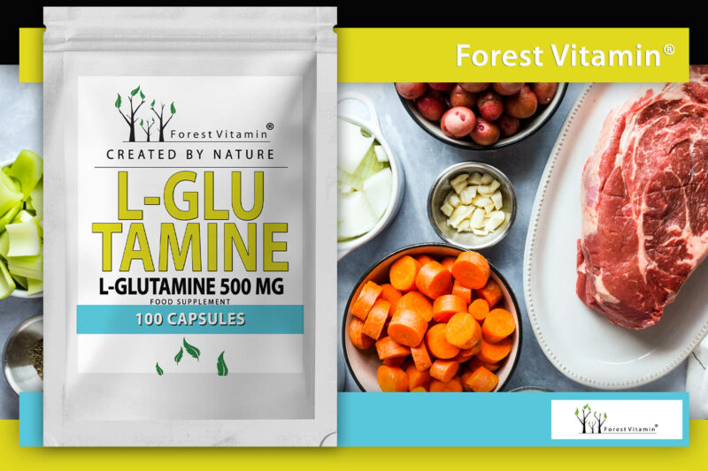 Forest Vitamin® L-GLUTAMINE 500 mg - 100 Capsules - Image 8