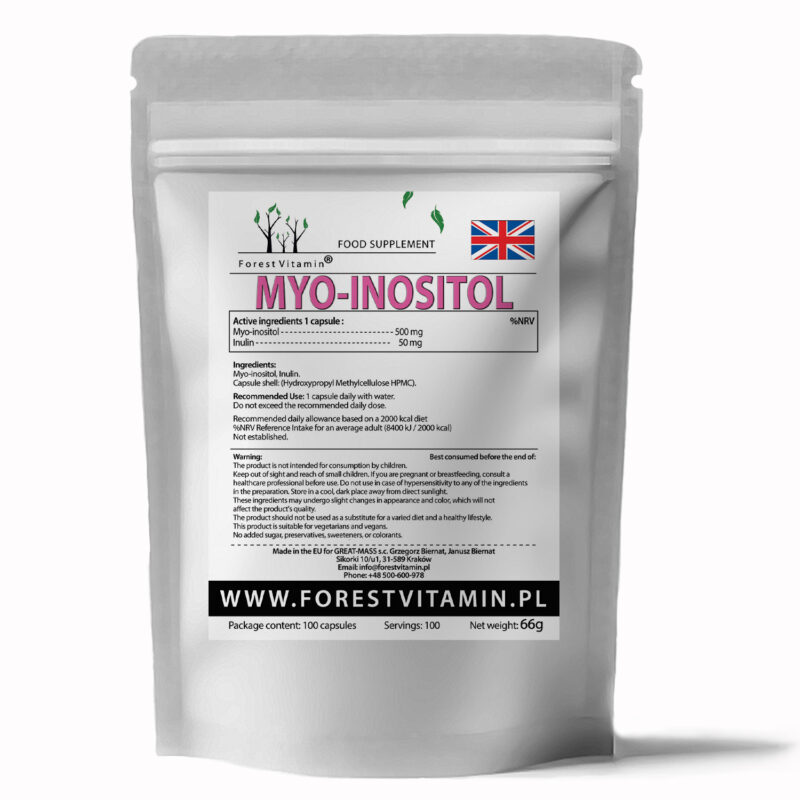 Forest Vitamin® MYO Inositol 500 mg - 100 Capsules - Image 3