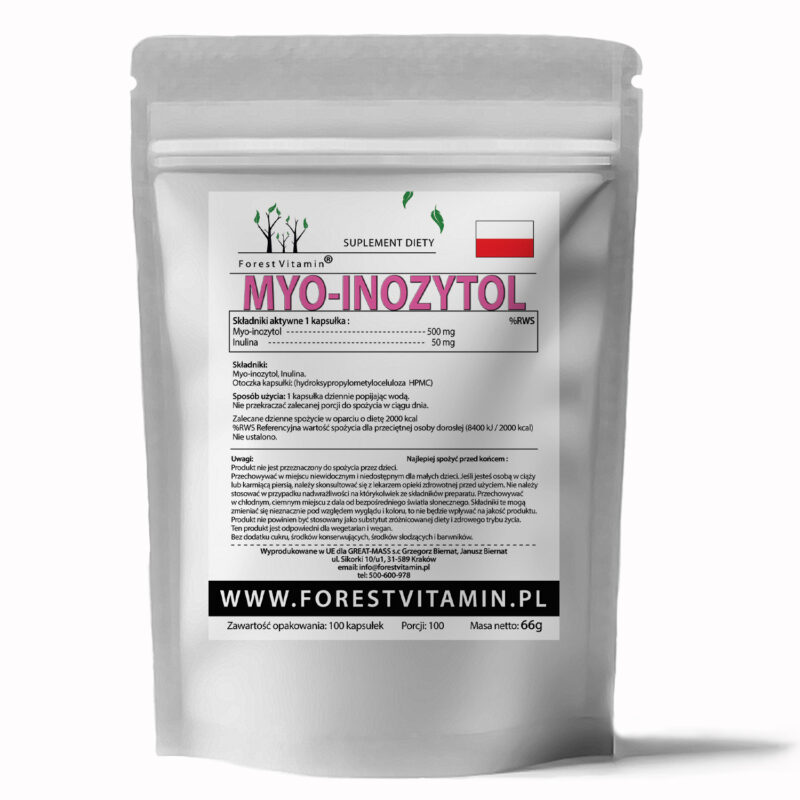 Forest Vitamin® MYO Inositol 500 mg - 100 Capsules - Image 2