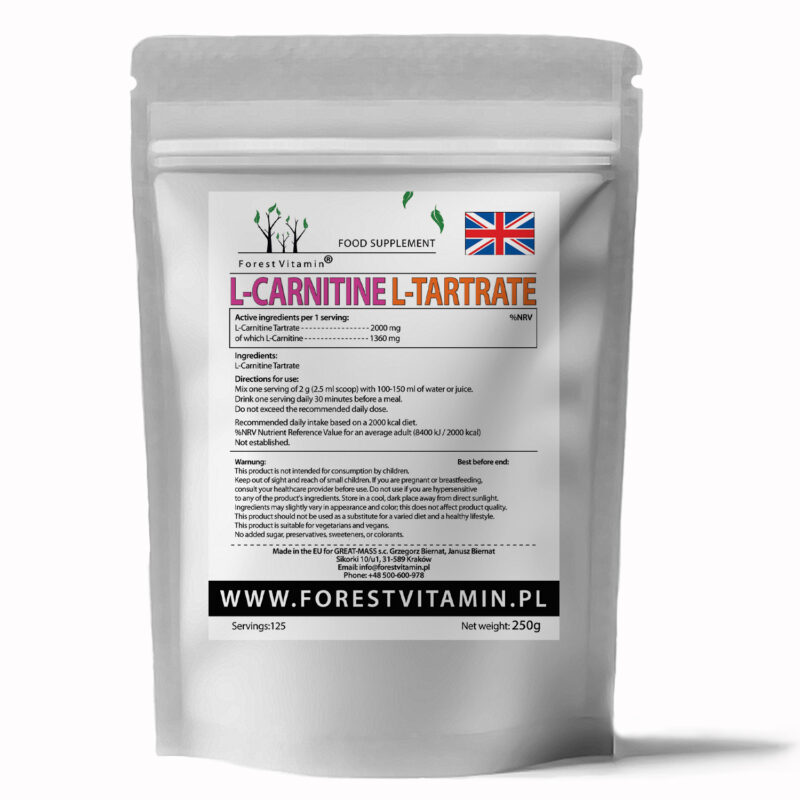 Forest Vitamin® L-KARNITYNA (L-WINIAN) - 250 gram w Proszku - obrazek 3