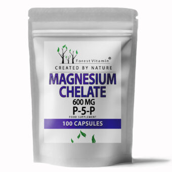 Forest Vitamin® Magnez Chelatowany 600 mg + Witamina B6 P5P - 100 Kapsułek