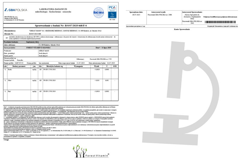 Forest Vitamin® D-Mannoza 99% 100 gramów w proszku - obrazek 2
