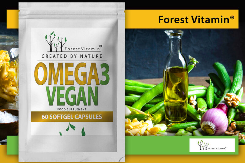Forest Vitamin® Omega 3 Vegan - 60 SoftGel Capsules - Image 7