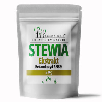 Forest Vitamin® Stewia (Ekstrakt Rebaudiozydów A 98%) - 50 gramów w Proszku