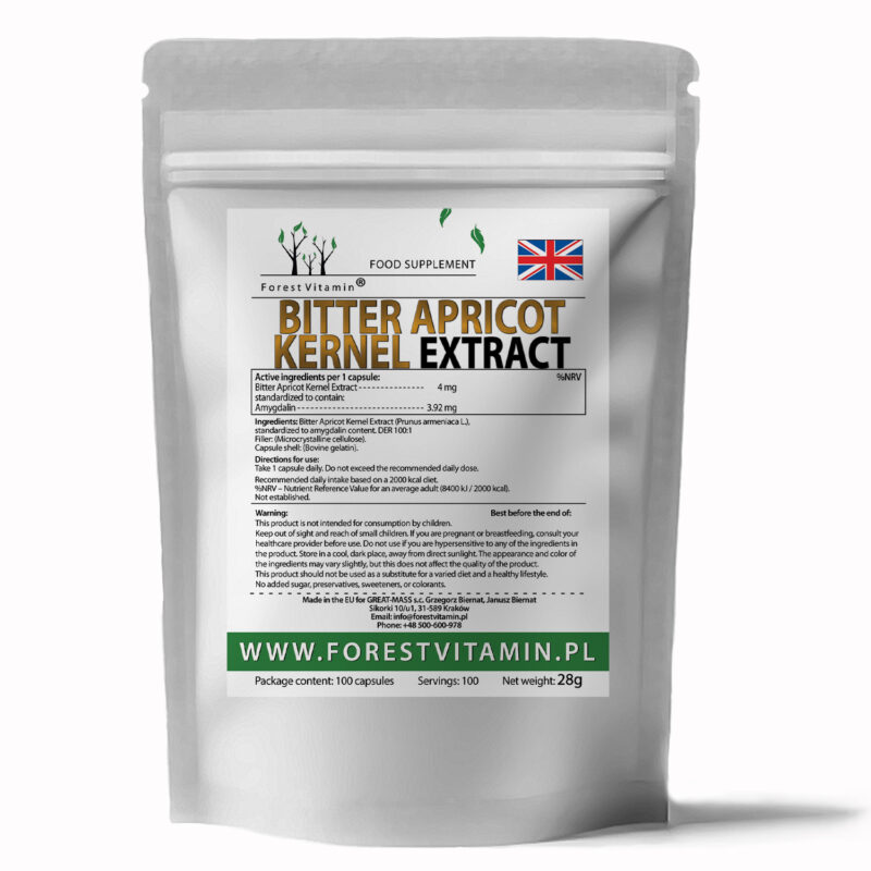 Forest Vitamin® B17 Extract from Bitter Apricot Seeds – 100 Capsules - Image 3