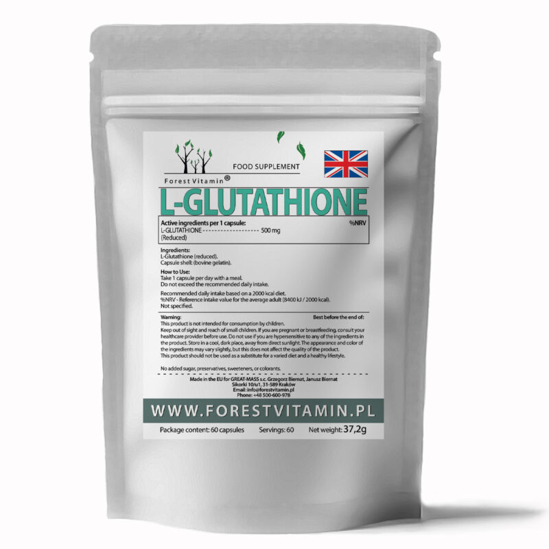 Forest Vitamin® L-Glutation Zredukowany 500 mg - 60 Kapsułek - obrazek 3