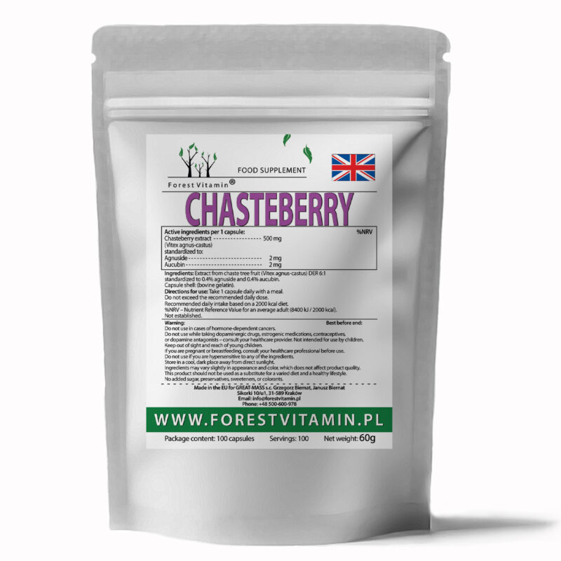 Forest Vitamin® Chaste Tree Extract 500 mg - 100 Capsules - Image 3