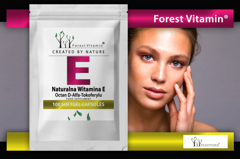 Forest Vitamin® Naturalna Witamina E 400 iu - 100 Kapsułek Softgel - obrazek 6