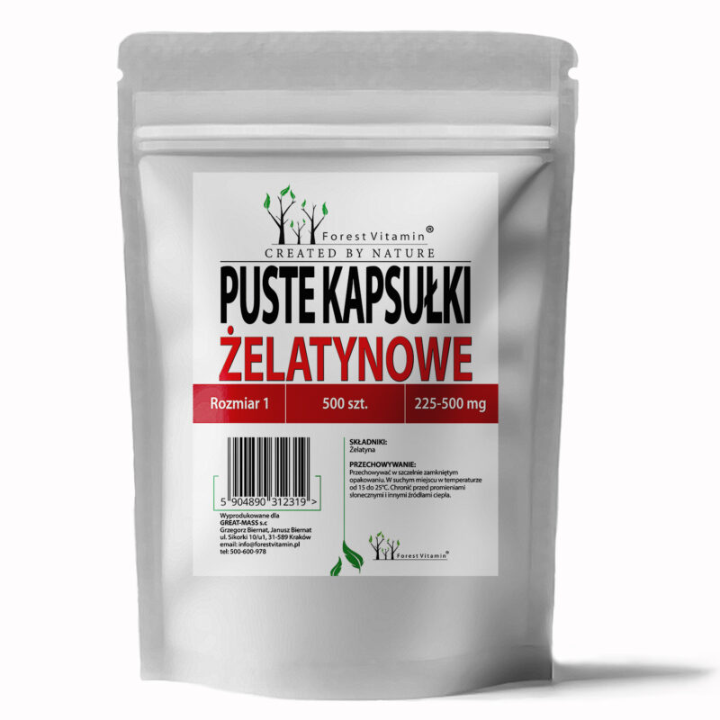 Forest Vitamin® Puste kapsułki żelatynowe Rozmiar 1