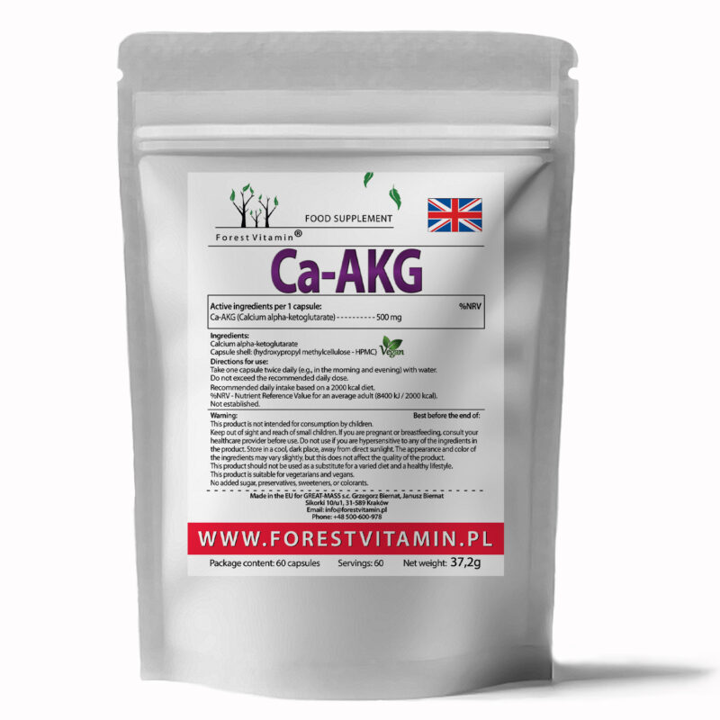 Forest Vitamin® Ca-AKG 500 mg - 60 Capsules - Image 3